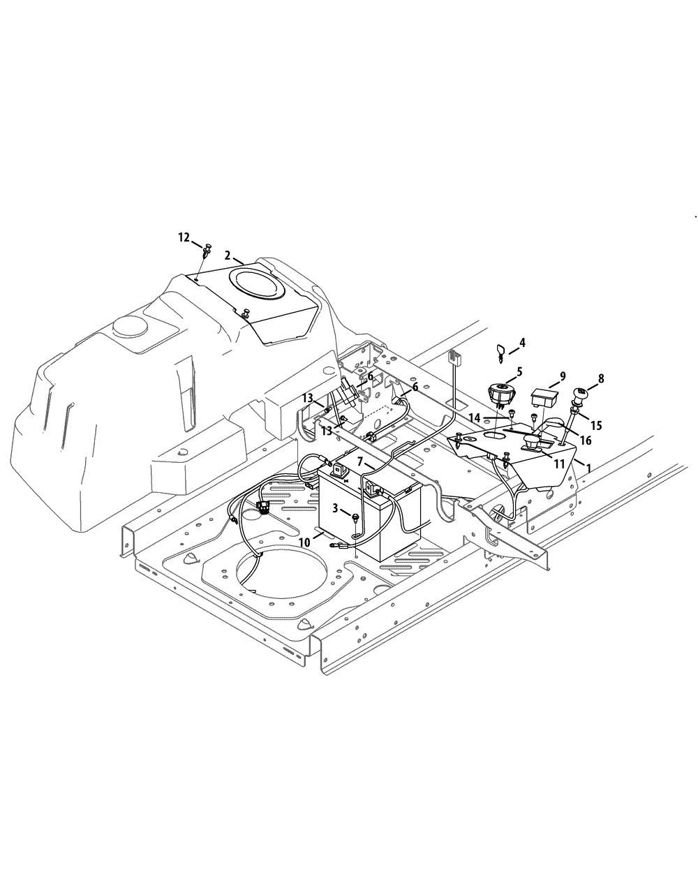 Electrical Diagram and Parts List for Z-FORCELZ48 (53ATDAGB-53ATDAGB050)(2014) Cub Cadet Lawn Tractor